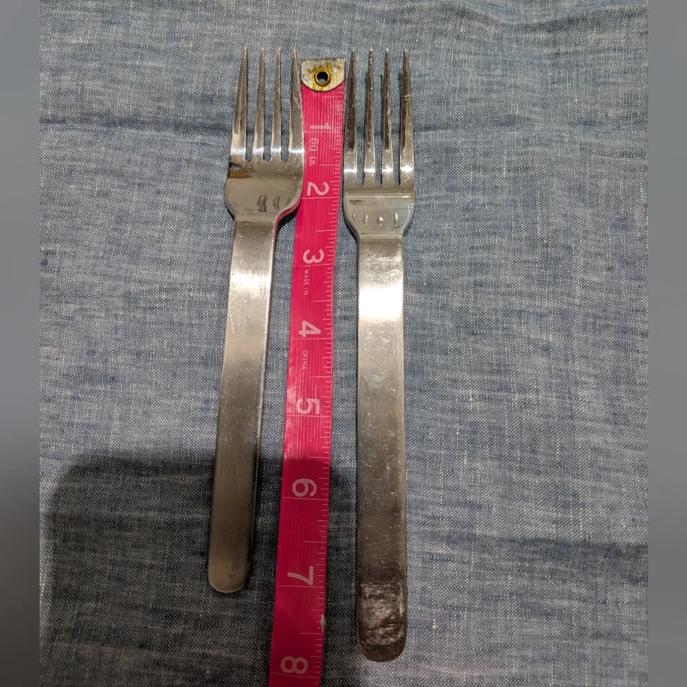 West Elm Brushed Round Flatware Silverware Fork‎ & Spoon Set Of 19